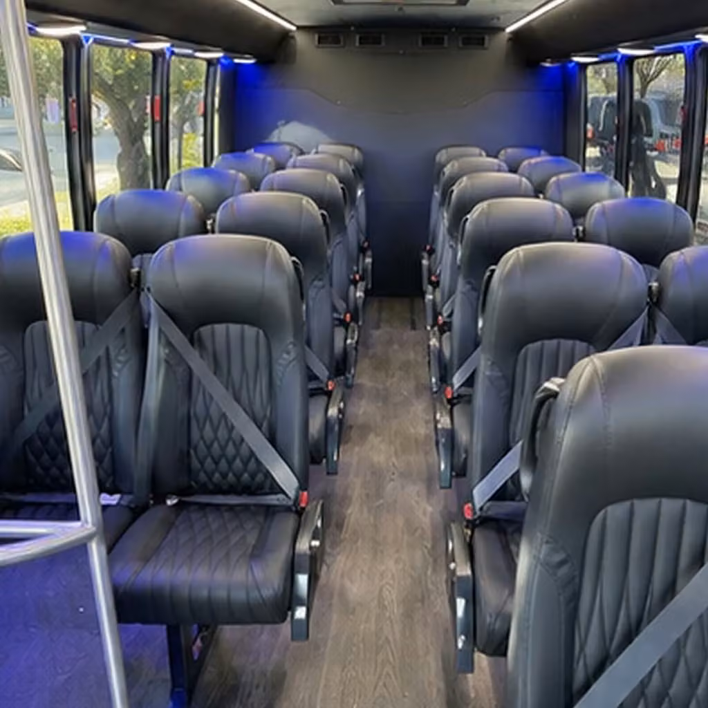 25 passenger minibus inside