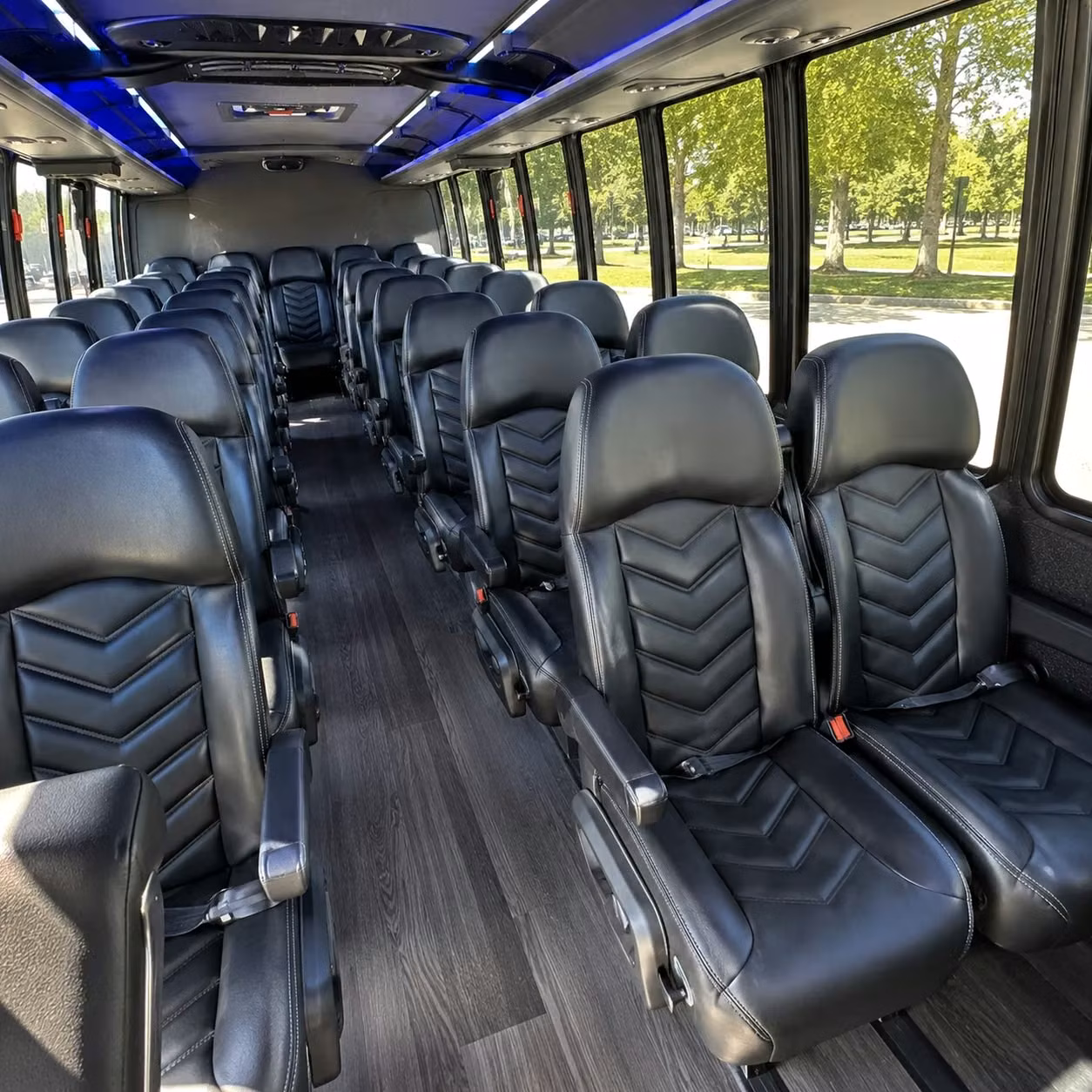 25 passenger minibus interior