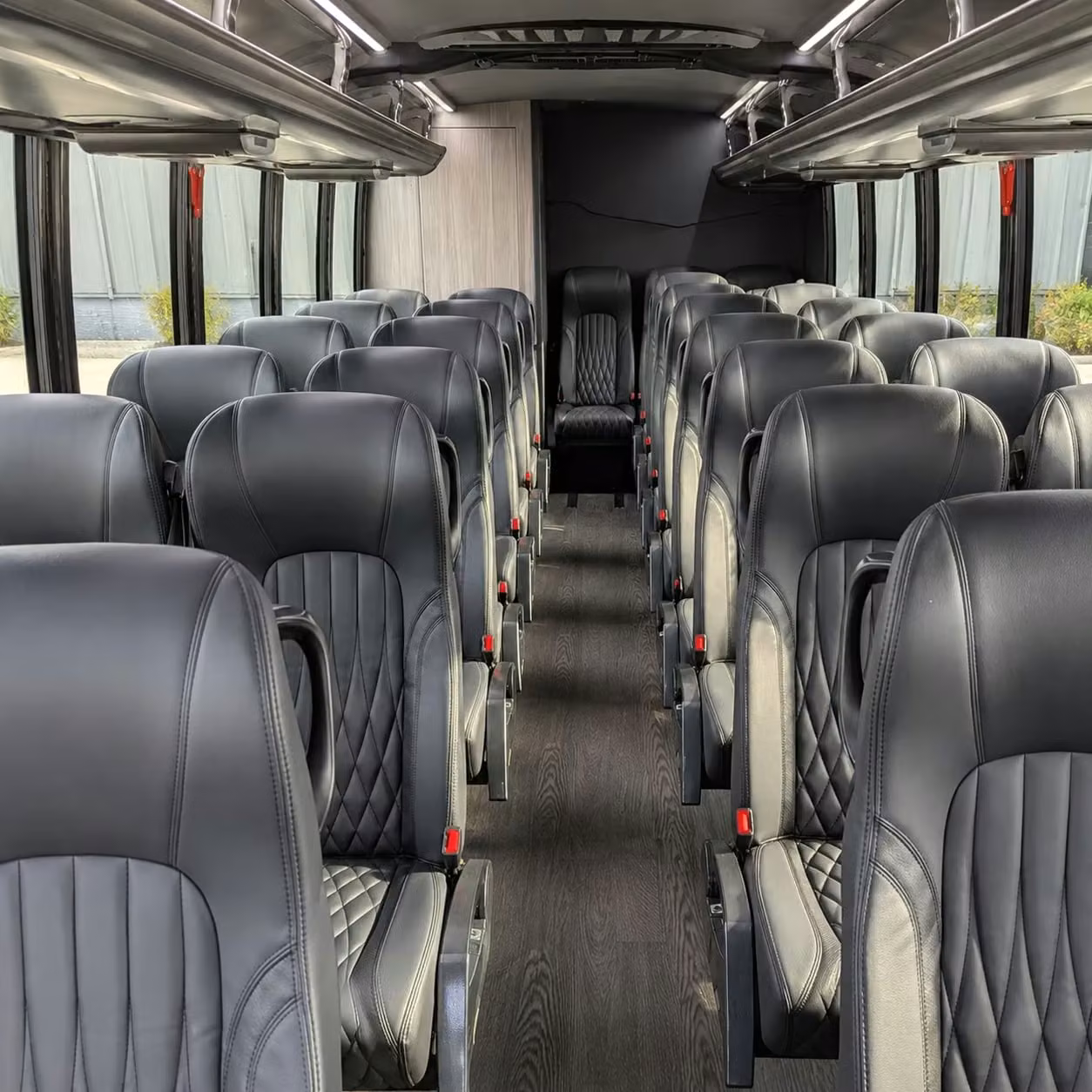 28 passenger minibus interior