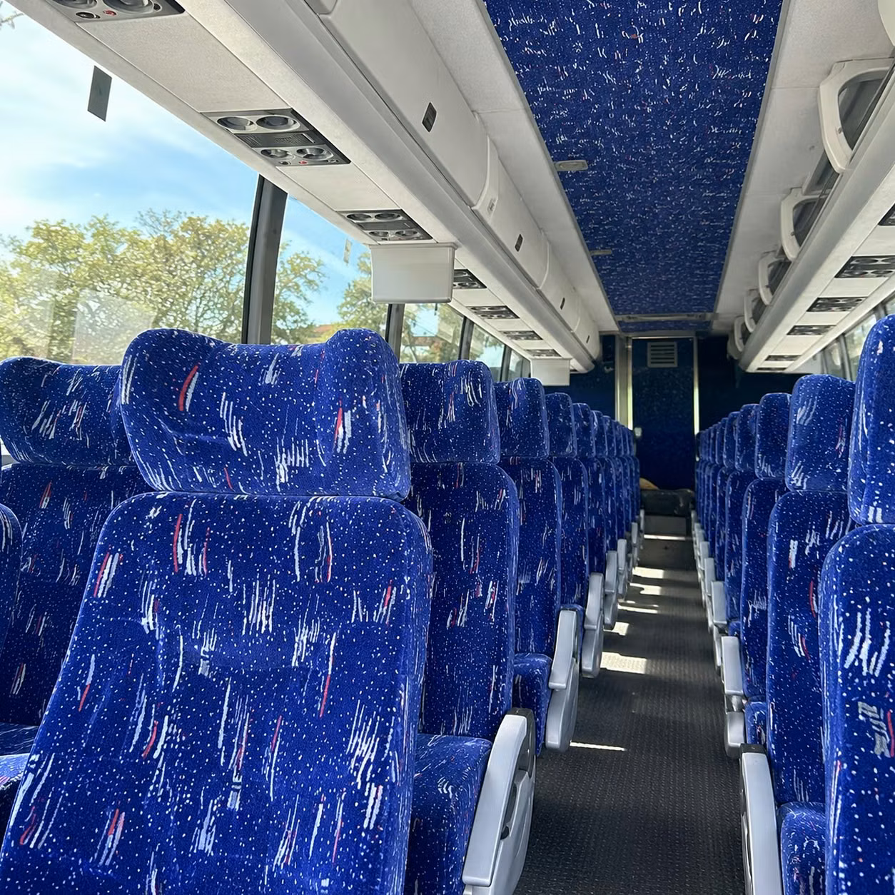 clovis charter bus inside